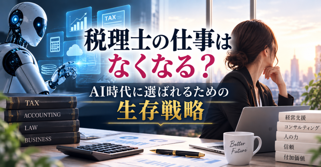 税理士の仕事はなくなる？AI時代に選ばれるための生存戦略