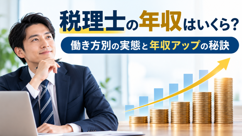 税理士の年収はいくら？働き方別の実態と年収アップの秘訣